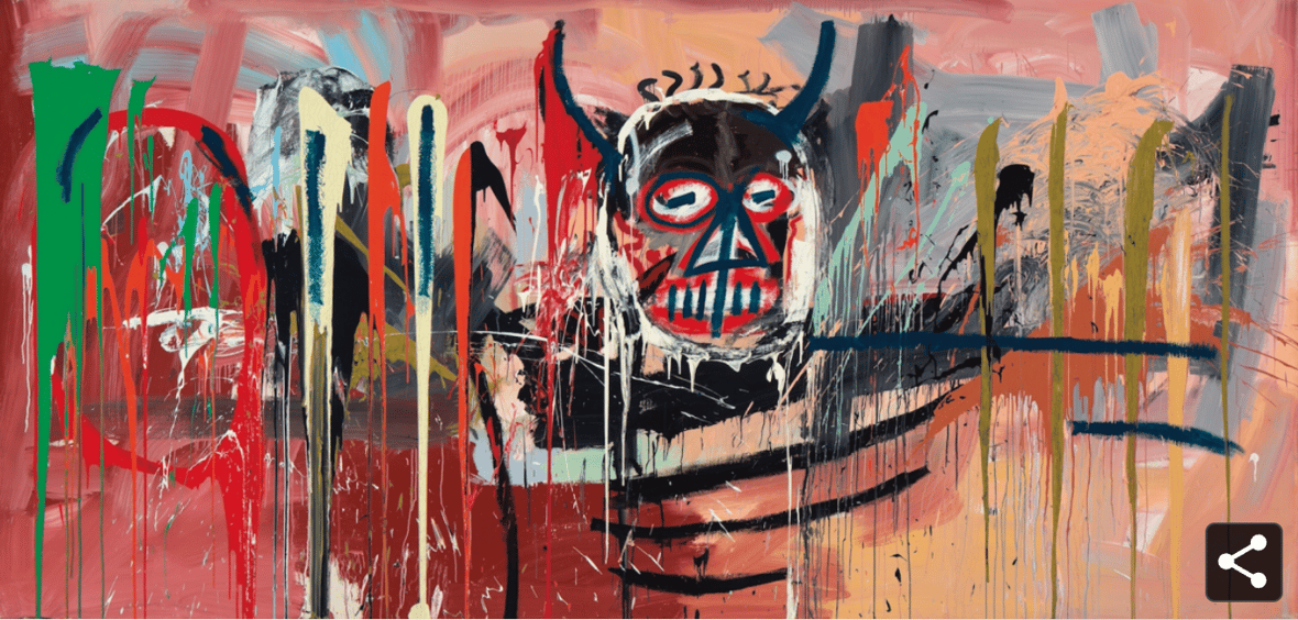 most expensive basquiat paintings, untitled (devil)